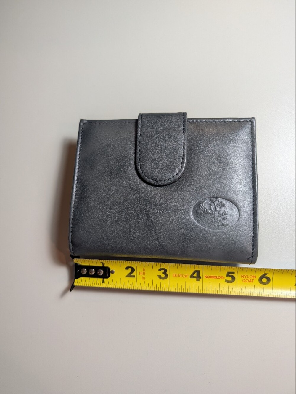 Buxton Julia Gray Leather Bifold Wallet with Snap Tab NWT - Picture 7 of 8